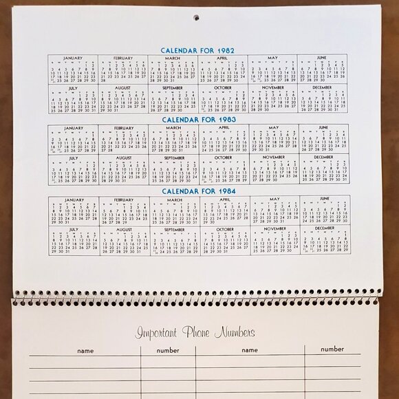 1983 Kings of the Highway Vintage Car Calendar - Advertising Auto Paradise AZ - Picture 14 of 15